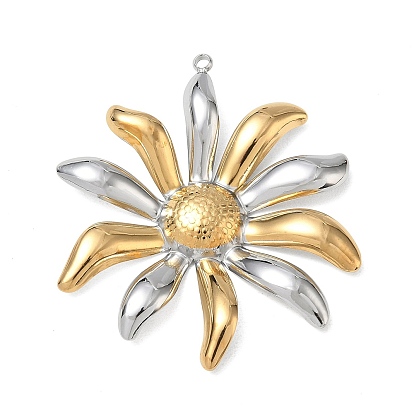 304 Stainless Steel Pendants, Daisy Charms