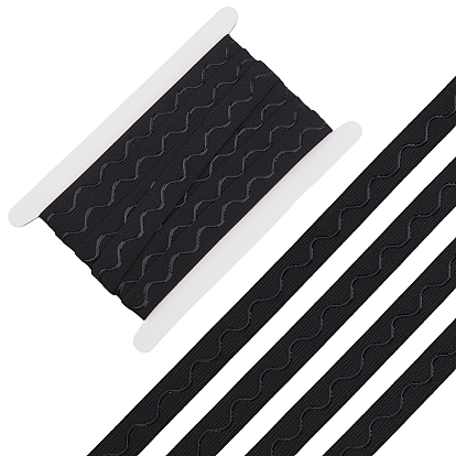 5м полиэстеровые нескользящие силиконовые эластичные захваты для шитья одежды, плоский, с 1картами для демонстрации на картоне