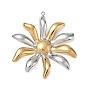 304 Stainless Steel Pendants, Daisy Charms