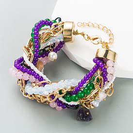 Bohemian Style Handmade Beaded Bracelet with Bold Personality and Heavy-duty Design