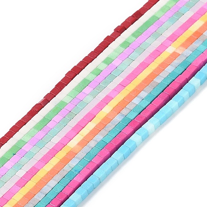 Природный агат бисер нитей, окрашенные, кубические