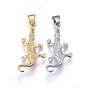 304 Stainless Steel Pendants, Gecko