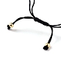 Adjustable Glass Seed Beads Braided Bead Bracelets, Rhombus