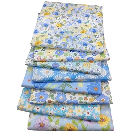 Printed Cotton Fabric, for Patchwork, Sewing Tissue to Patchwork, Square with Flower Pattern