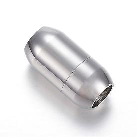 304 fermoirs magnétiques en acier inoxydable avec extrémités à coller, cylindre