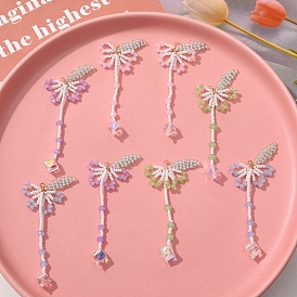 Подвески-цветы из бисера, подвески из бисера