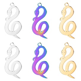 Stainless Steel Pendants, Snake Charms