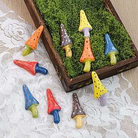 Ручной работы фарфора большие кулоны, гриб