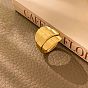 304 Stainless Steel Finger Rings, Real 18K Gold Plated