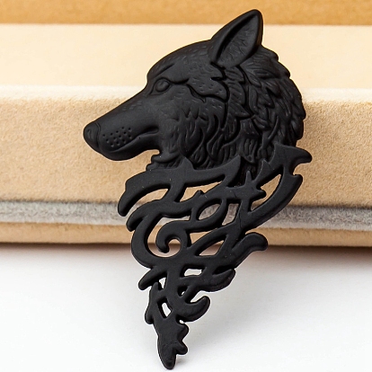 Alloy Brooch, Wolf Head Brooches, Men's Suits Buckle Neckwear Accessories
