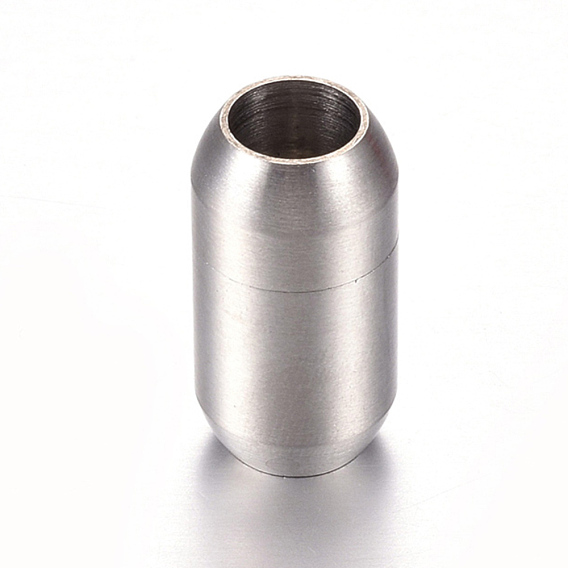 304 cierres magnéticos de acero inoxidable con extremos para pegar, superficie mate, oval