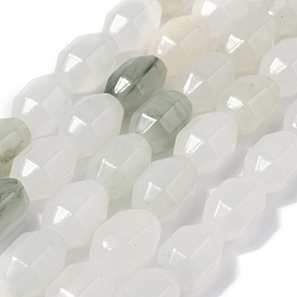 Природного кварца нитей бисера, граненые, овальные
