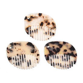 Непрозрачные подвески из ацетата целлюлозы, расческа с леопардовым узором