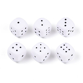 Непрозрачные акриловые бусины, игральная кость