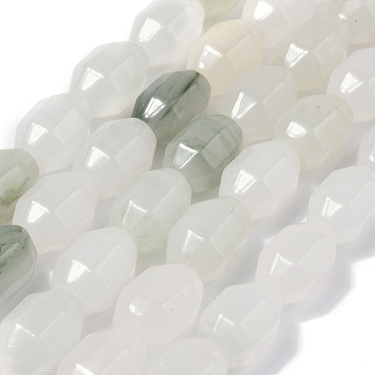 Природного кварца нитей бисера, граненые, овальные