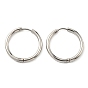 202 Huggie Hoop Earrings with 304 Stainless Steel Pins for Women