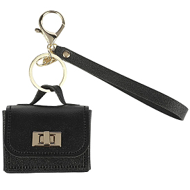 Портативная сумка из искусственной кожи брелок, с брелком из сплава