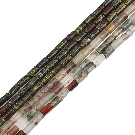 Natural Bloodstone Beads Strands, Column