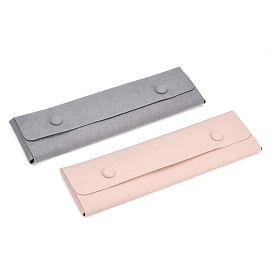 Наборы для изготовления ювелирных изделий из микрофибры с застежкой-кнопкой для колец, сережек, браслетов и ожерелий., прямоугольные