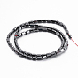 Non-magnetic Synthetic Hematite Beads Strands, Faceted, Oval