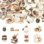 40Pcs 8 Styles Alloy and Enamel Pendants, Coffee Bean Charms, Golden