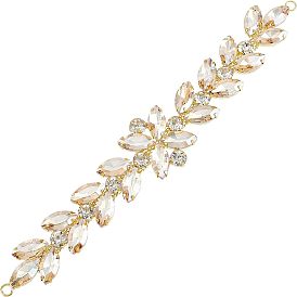 1 блестящая цветочная отделка стразами из поликарбоната, гибкие швейные ремесла украшение свадебного костюма, для обуви своими руками, ремень, пакет, шляпа, повязка на голову