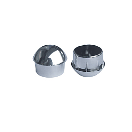 Electroplate Plastic Hinged Screw Covers, Tops Fold Screw Snap Cap Covers, for Furnitures