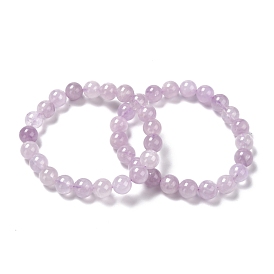 Natürlichen Edelstein Perlen Stretch-Armbänder, Runde