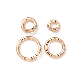 1/20 14k открытые соединительные кольца с золотым покрытием, круглый отрезок, покрытый желтым золотом
