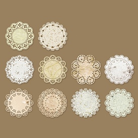 Lace Cut Flower Scrapbook Paper Pads, Textured Paper Sheets for DIY Album Scrapbook, Background Paper, Diary Decoration