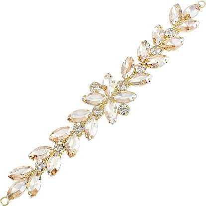 1 блестящая цветочная отделка стразами из поликарбоната, гибкие швейные ремесла украшение свадебного костюма, для обуви своими руками, ремень, пакет, шляпа, повязка на голову