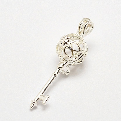 Латунные диффузор Locket подвески, подвески для клеток, ключ