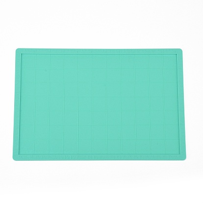 Almohadillas calientes de silicona resistentes al calor, con escala, para platos calientes almohadilla de aislamiento térmico herramienta de cocina, Rectángulo