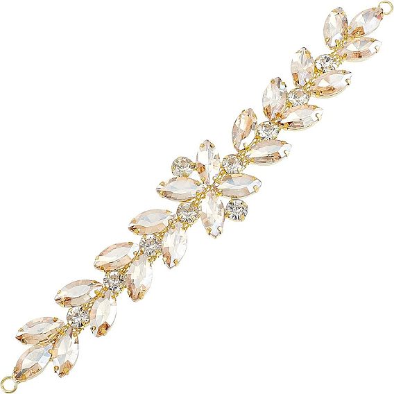 1 блестящая цветочная отделка стразами из поликарбоната, гибкие швейные ремесла украшение свадебного костюма, для обуви своими руками, ремень, пакет, шляпа, повязка на голову