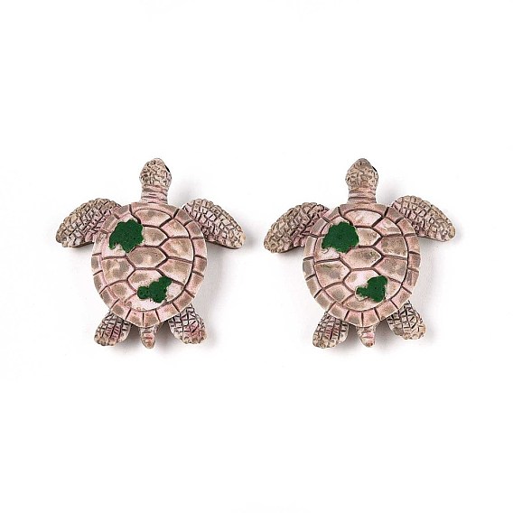 Кабошоны из непрозрачной смолы черепаха