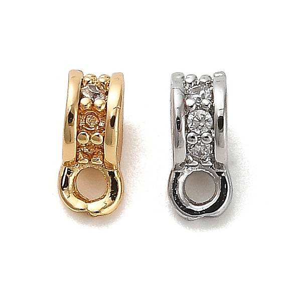 Латунные поручни из прозрачного кубического циркония с микропаве