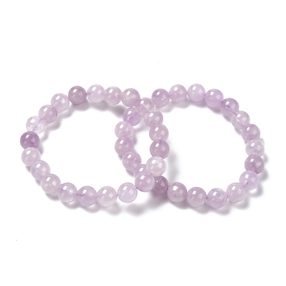 Natürlichen Edelstein Perlen Stretch-Armbänder, Runde