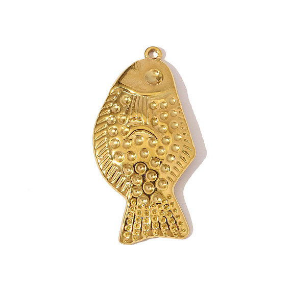 304 подвески из нержавеющей стали, рыбы прелести, ионное покрытие (ip)