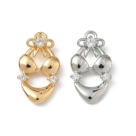 Латунные микропаве прозрачные подвески с фианитом, с целью перехода в кольце, долговечный, очарование формы бикини