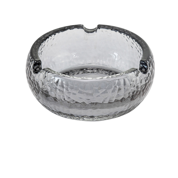 Стеклянная пепельница, украшение стола в домашнем офисе, полосатый узор, круглые