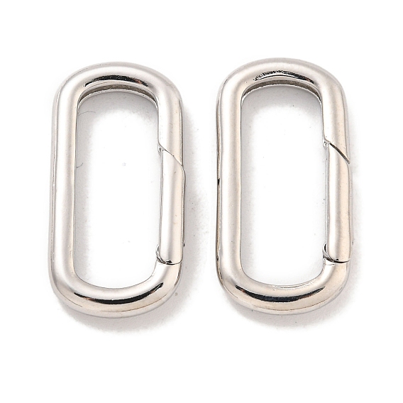 Покрытие стойки латунные пружинные застежки, долговечный, без свинца и без кадмия, овальные