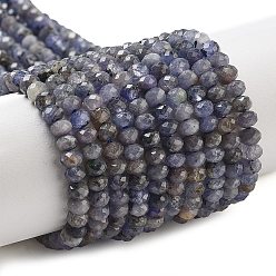 Natural Tanzanite Beads Strands, Faceted, Rondelle