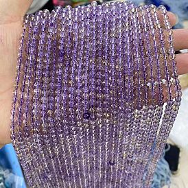 Natural Ametrine Beads Strands, Round