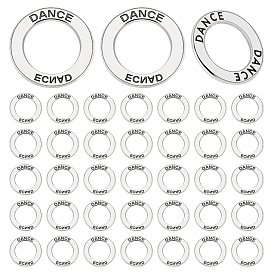 50 шт. Подвески из сплава в тибетском стиле, кольцо с танцем слов