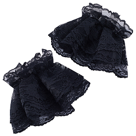 2 пара симпатичных нарукавников с изображением оранжа, кружевные рукава, ложные рукава, манжета на запястье, аксессуары для одежды