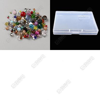 1perles de verre serties, formes mixtes