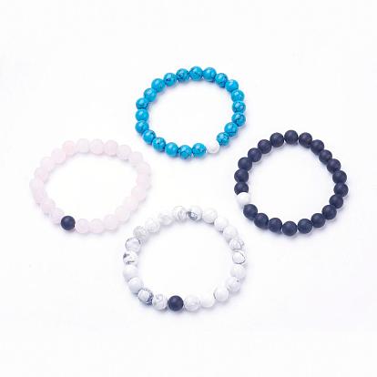 Gemstone Stretch Bracelets, Round
