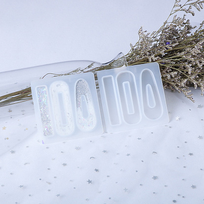 Ornament for Alligator Hair Clips Silicone Molds, for UV Resin, Epoxy Resin Craft Making, Mixed Shape