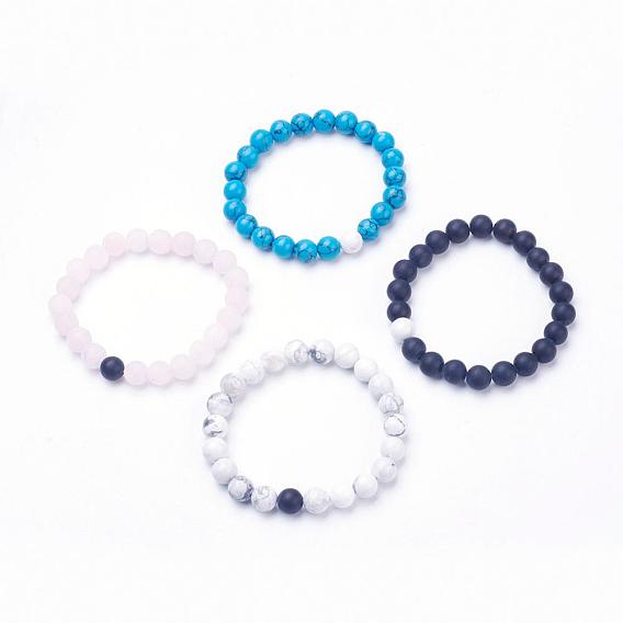Gemstone Stretch Bracelets, Round