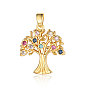 Латунные микро проложить кубического циркония подвески, без кадмия, без никеля и без свинца, древо жизни прелести